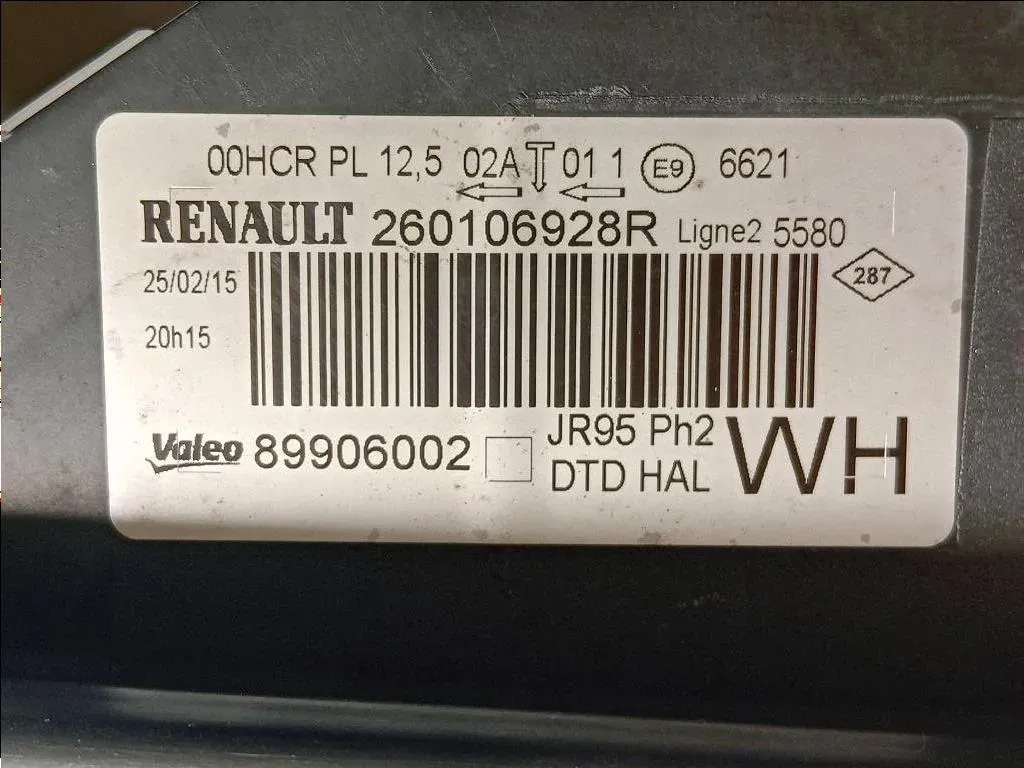 Proiettore ANT DX 260106928R Renault Scénic III X-mod 2012