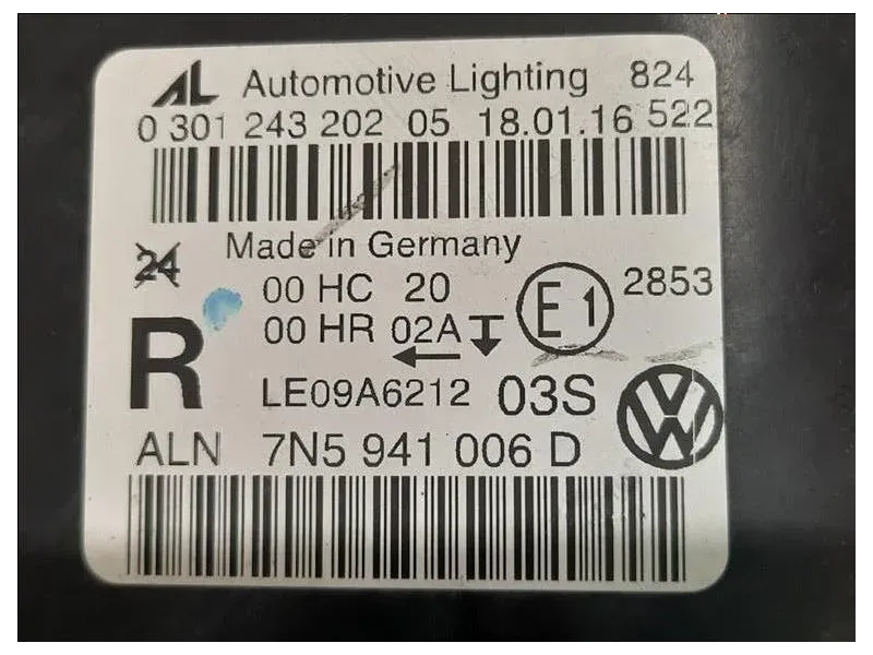 Proiettore ANT DX 7N5 941 006 D Seat Alhambra 710 2010