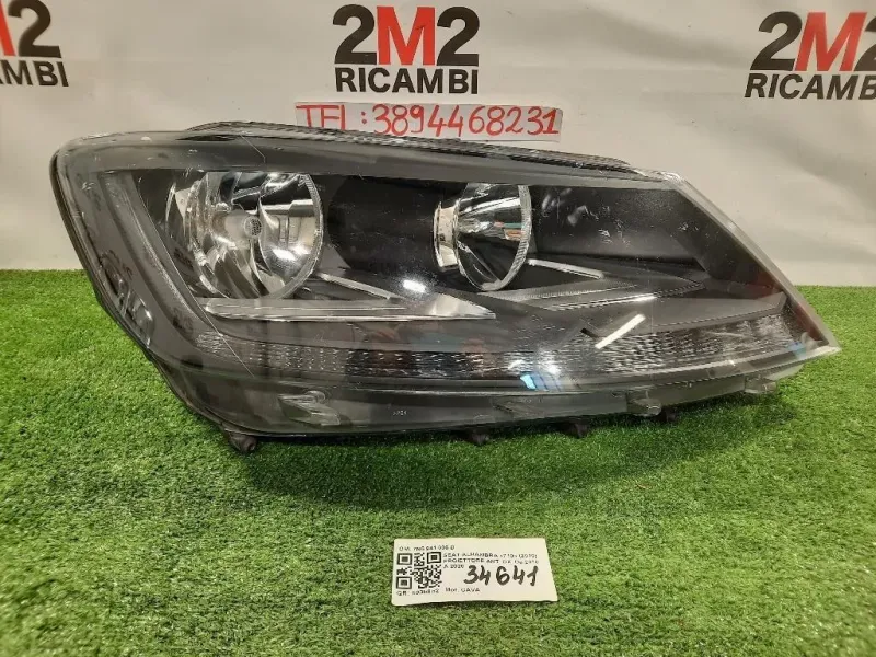 Proiettore ANT DX 7N5 941 006 D Seat Alhambra 710 2010