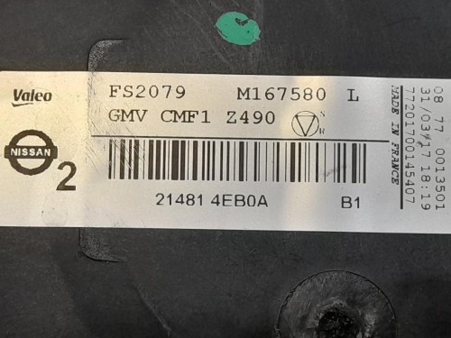 Elettroventola GMVCMF1Z490 Nissan Qashqai II 2014