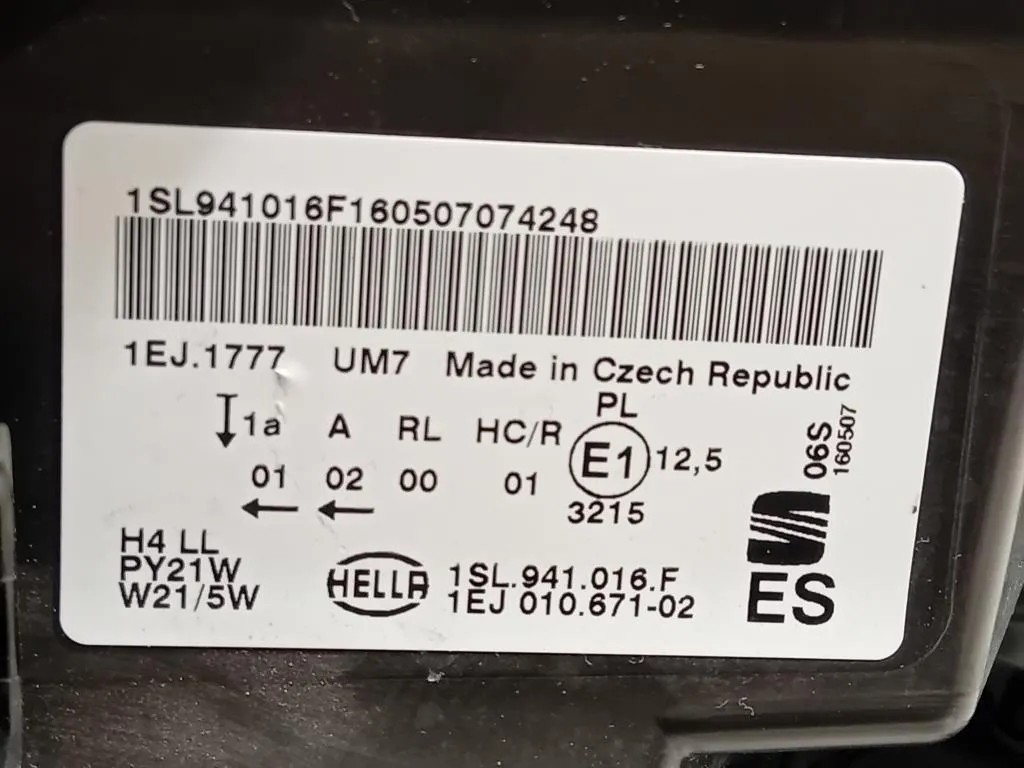 Proiettore ANT DX 1SL941016F Seat MII 2012