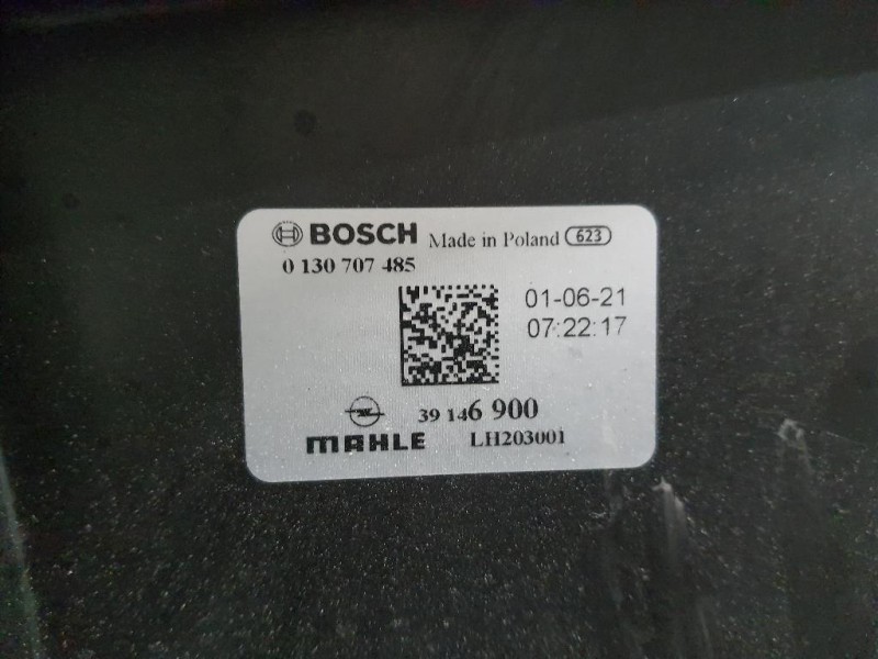 Elettroventola 39146900 Opel Astra K 2019