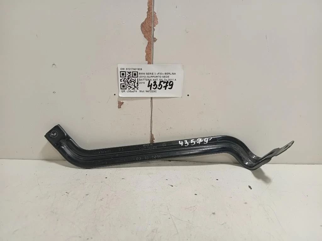 Supporto SEDE Batteria ANT SX 61217601939 Bmw Serie 3 F30 Berlina 2012