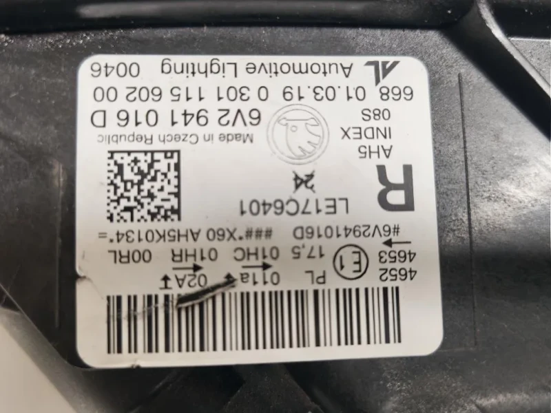 Proiettore ANT DX 6V2941016 Skoda Fabia NJ3 2018