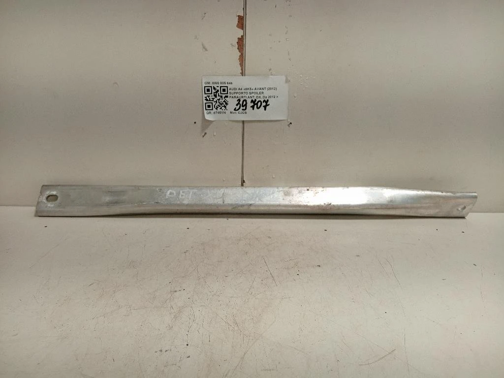 Supporto Spoiler Paraurti ANT DX 8W0 805 646 Audi A4 8K5 Avant 2012