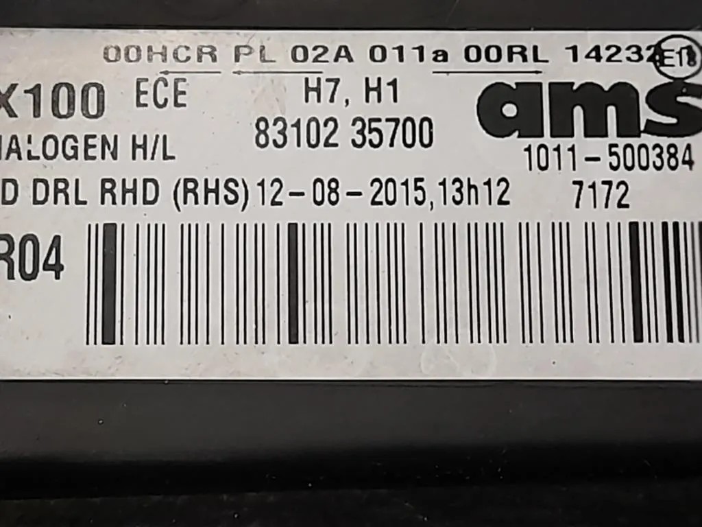 Proiettore ANT DX 83102-35700 Ssangyong Tivoli 2015