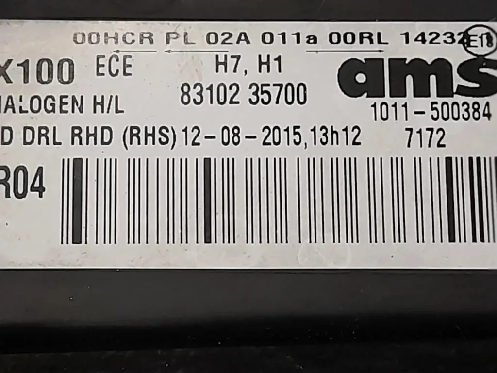 Proiettore ANT DX 83102-35700 Ssangyong Tivoli 2015