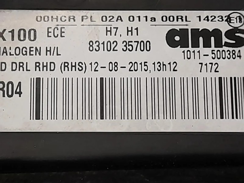 Proiettore ANT DX 83102-35700 Ssangyong Tivoli 2015