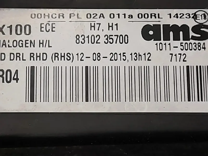 Proiettore ANT DX 83102-35700 Ssangyong Tivoli 2015