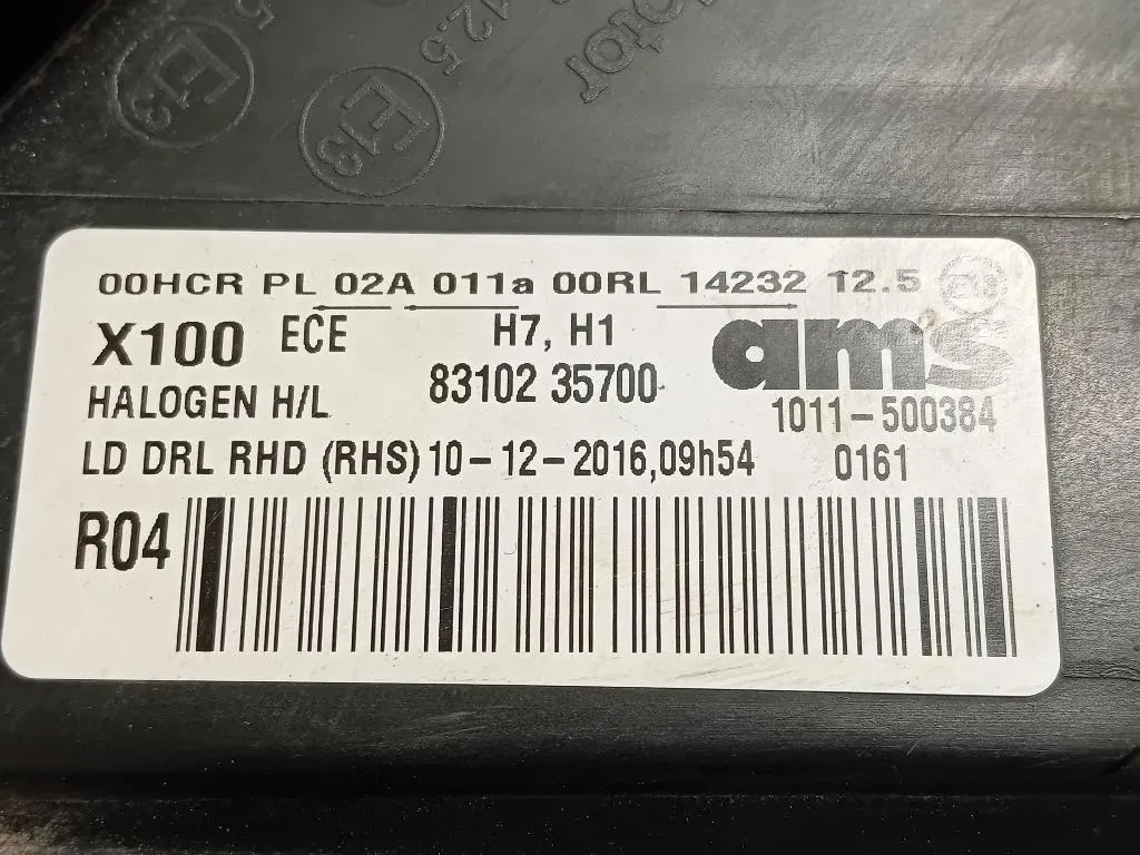 Proiettore ANT DX 83102 35700 Ssangyong Tivoli 2015