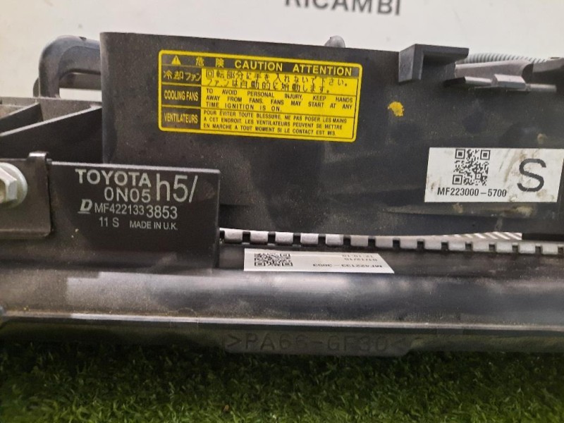 Elettroventola 163630G051 MF4221333853 Toyota Yaris IV 2014