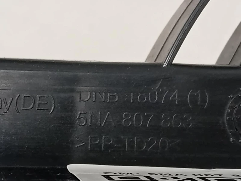 Supporto Spoiler Paraurti POST 5NA 807 863 Volkswagen Tiguan II 2020