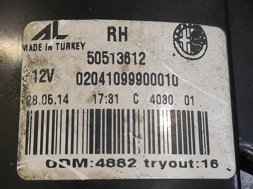 Fanale EST POST DX FNALE ORIGINALE DESTRO 50513612 Alfa Romeo Giulietta 2010