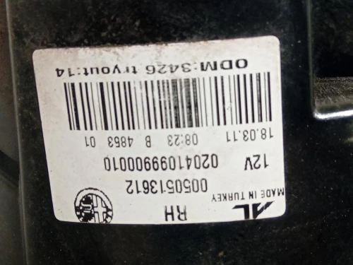 Fanale EST POST DX 50513612 Alfa Romeo Giulietta 2010