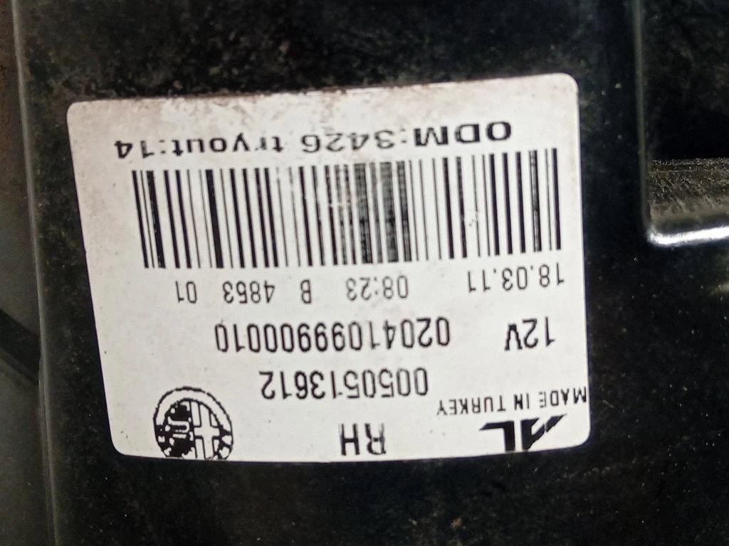 Fanale EST POST DX 50513612 Alfa Romeo Giulietta 2010