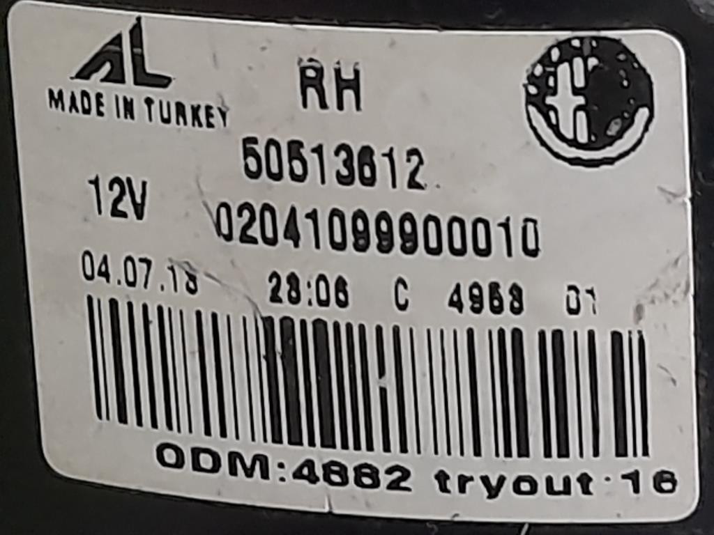 Fanale EST POST DX 0050513612 Alfa Romeo Giulietta 2013