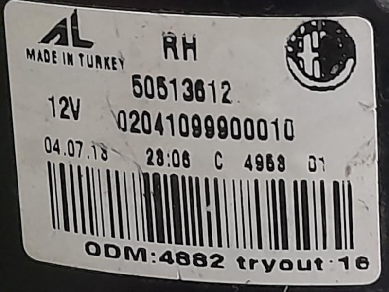 Fanale EST POST DX 0050513612 Alfa Romeo Giulietta 2013