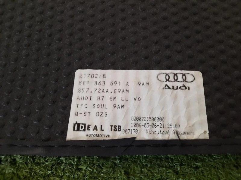 Tappetini Moquette 8E1863691A MOQUETTE Audi A4 8ED Avant 2005