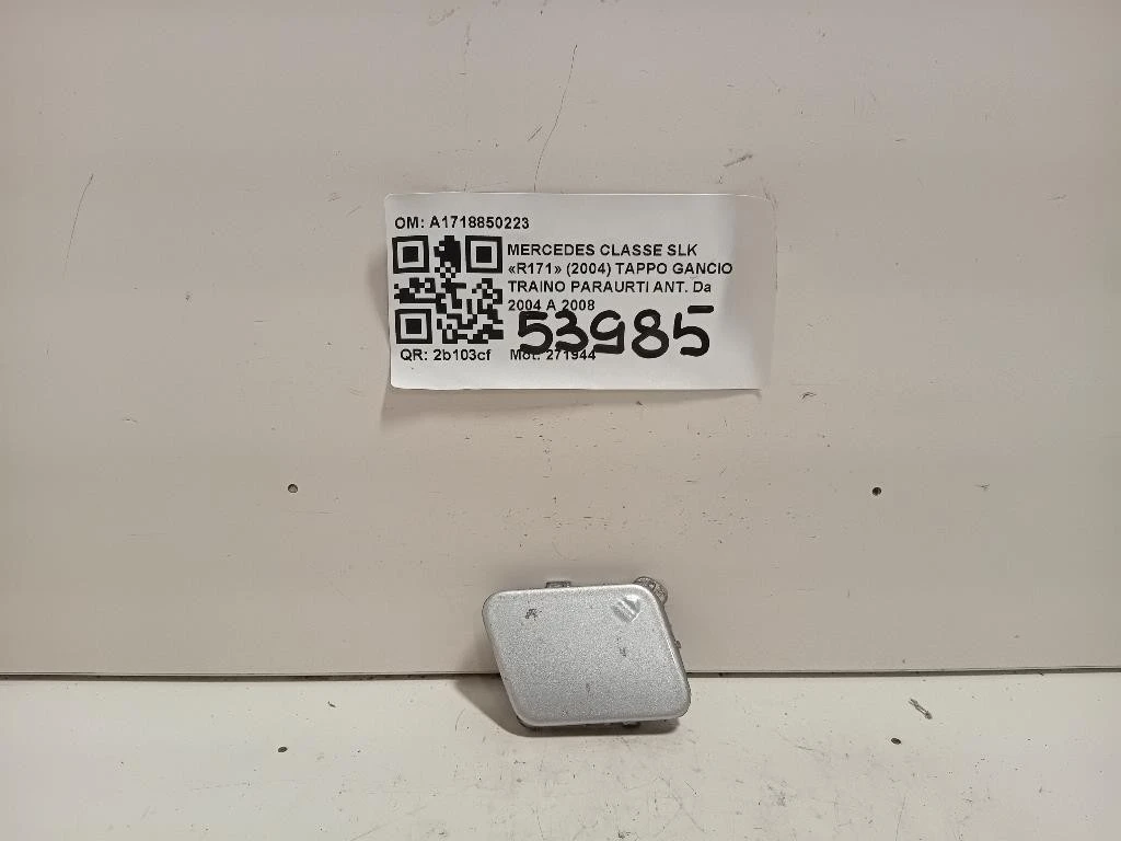Tappo Gancio Traino Paraurti ANT A1718850223 Mercedes Classe SLK R171 2004