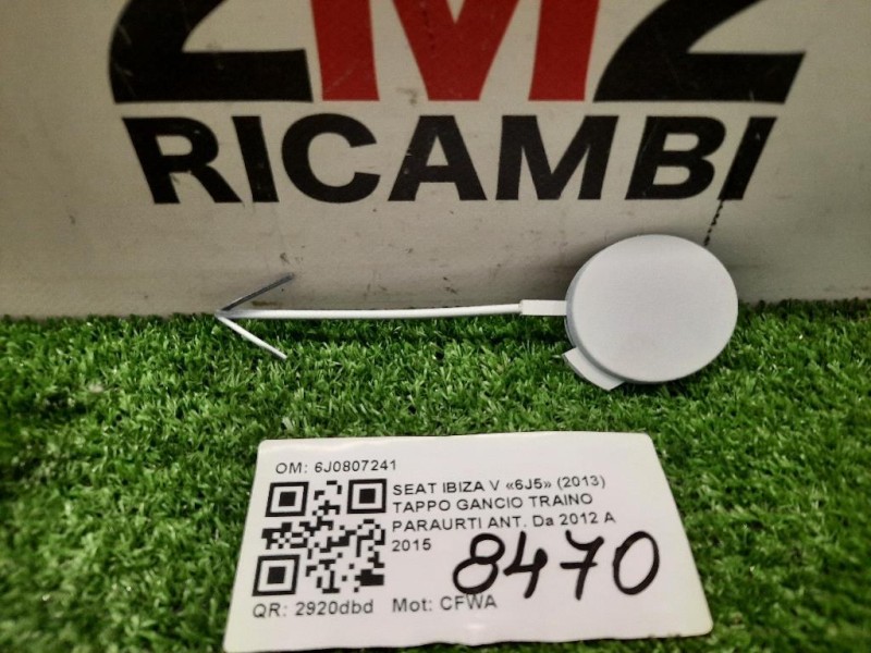 Tappo Gancio Traino Paraurti ANT 6J0807241 Seat Ibiza V 6J5 2013