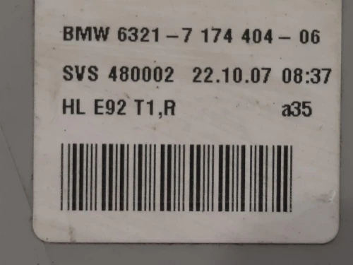 Fanale EST POST DX 7 174 404-06 Bmw Serie 3 E92 Coupe 2007