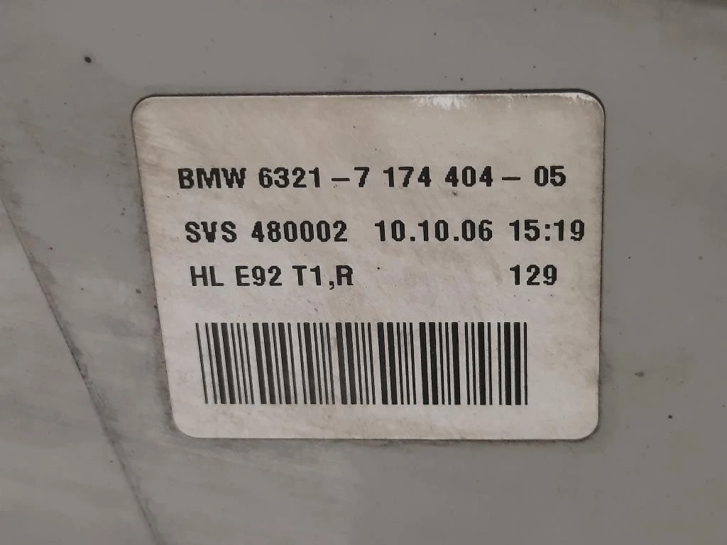 Fanale EST POST DX 7 174 404-06 Bmw Serie 3 E92 Coupe 2007