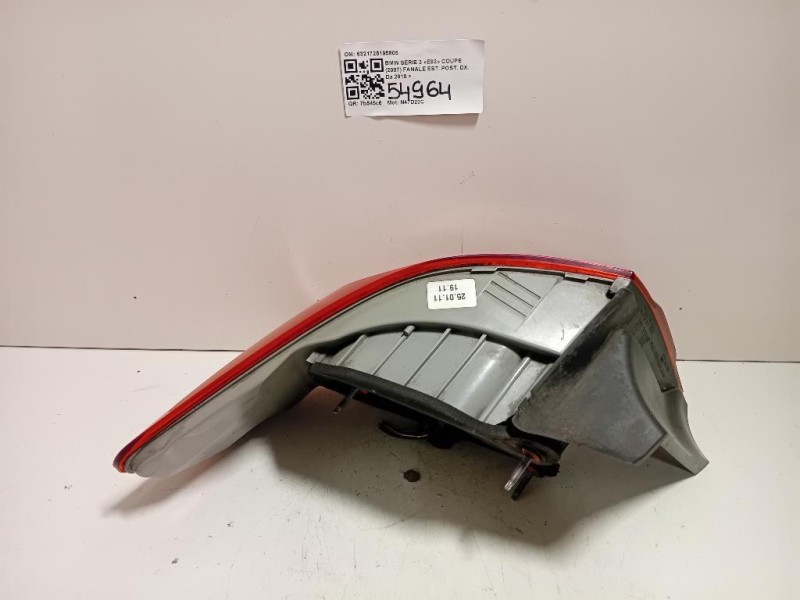 Fanale EST POST DX 6321725195805 Bmw Serie 3 E92 Coupe 2007