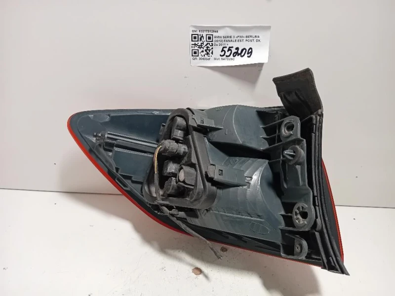 Fanale EST POST DX 63217312846 Bmw Serie 3 F30 Berlina 2012
