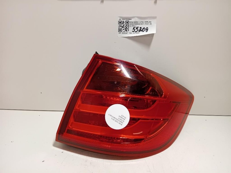 Fanale EST POST DX 63217312846 Bmw Serie 3 F30 Berlina 2012