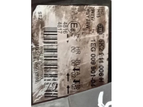 Proiettore ANT DX 5K1941006S Volkswagen GOLF VI 2009