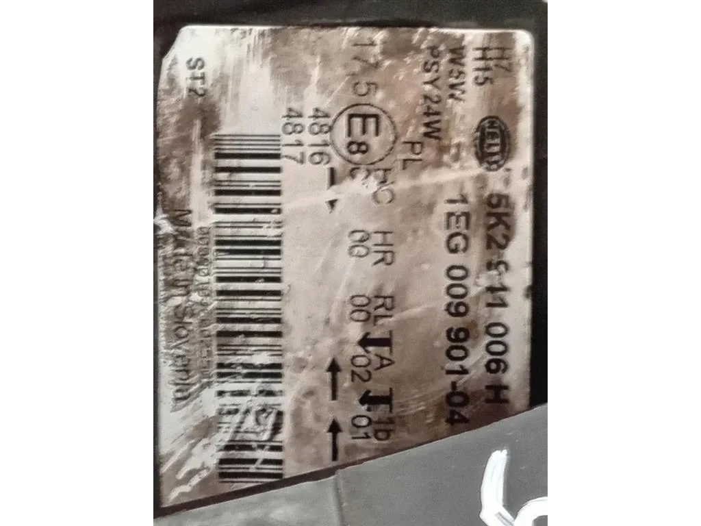 Proiettore ANT DX 5K1941006S Volkswagen GOLF VI 2009