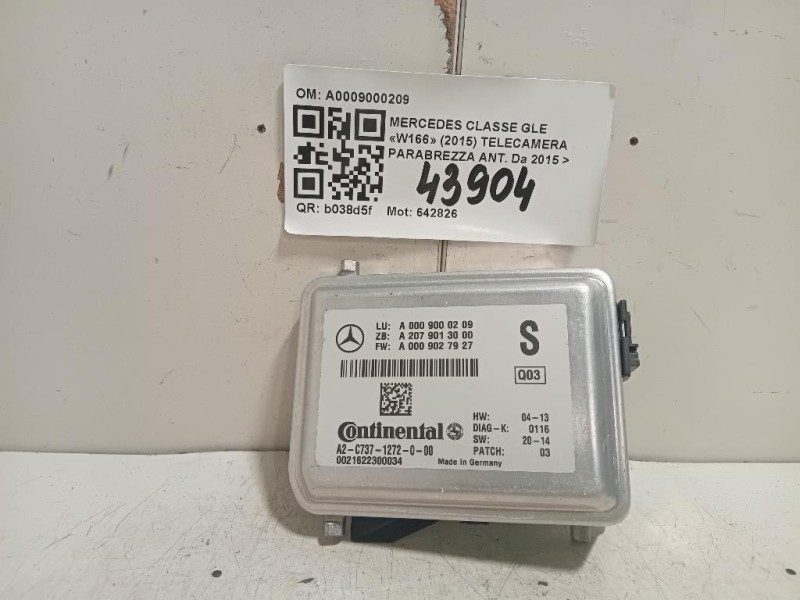 Telecamera Parabrezza ANT A0009000209 Mercedes Classe GLE W166 2015