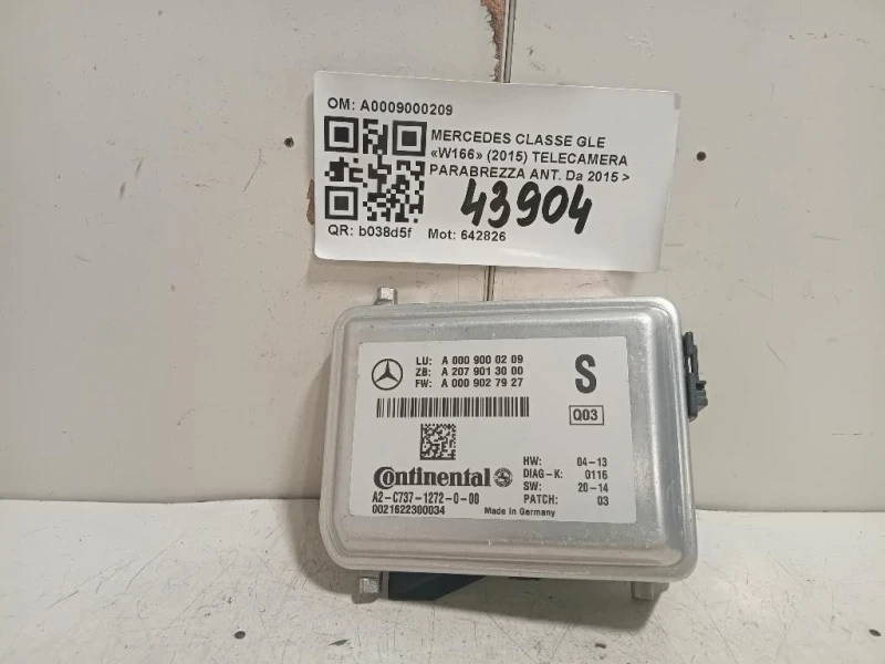 Telecamera Parabrezza ANT A0009000209 Mercedes Classe GLE W166 2015