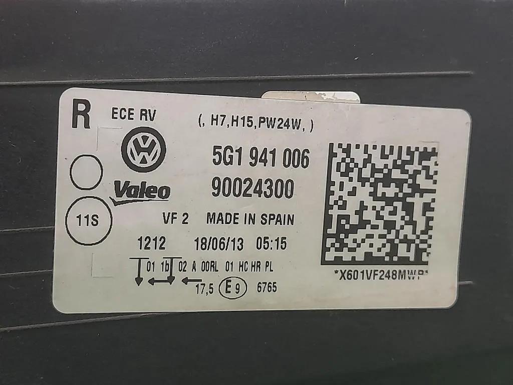 Proiettore ANT DX 5G1941006 Volkswagen GOLF VII 2013