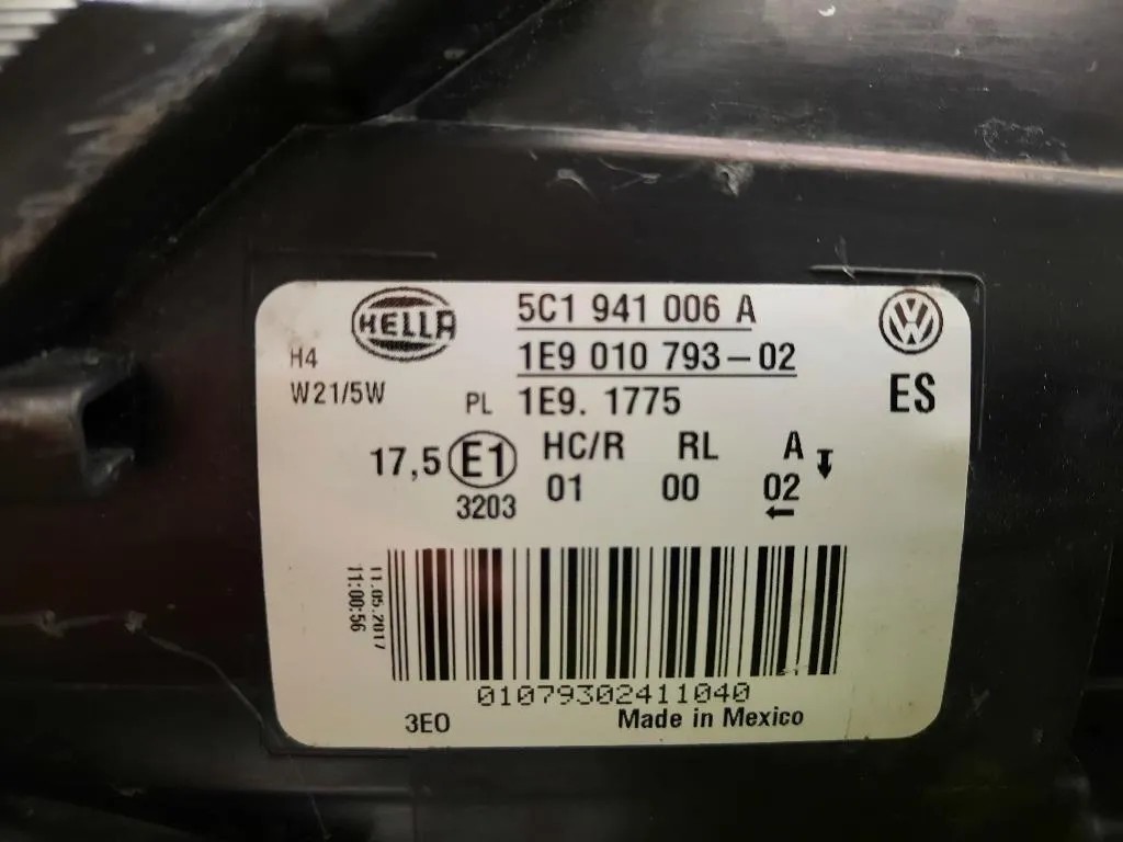 Proiettore ANT DX 5C1941006A Volkswagen NEW Beetle II Cabrio 2011