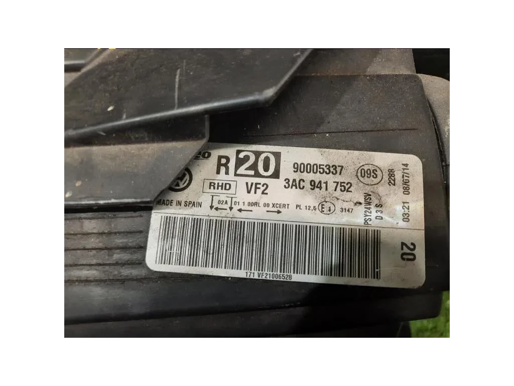 Proiettore ANT DX 3AC941752 Volkswagen Passat VI 2011