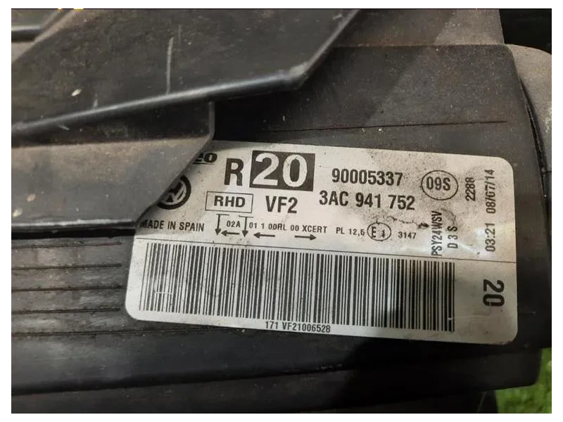 Proiettore ANT DX 3AC941752 Volkswagen Passat VI 2011