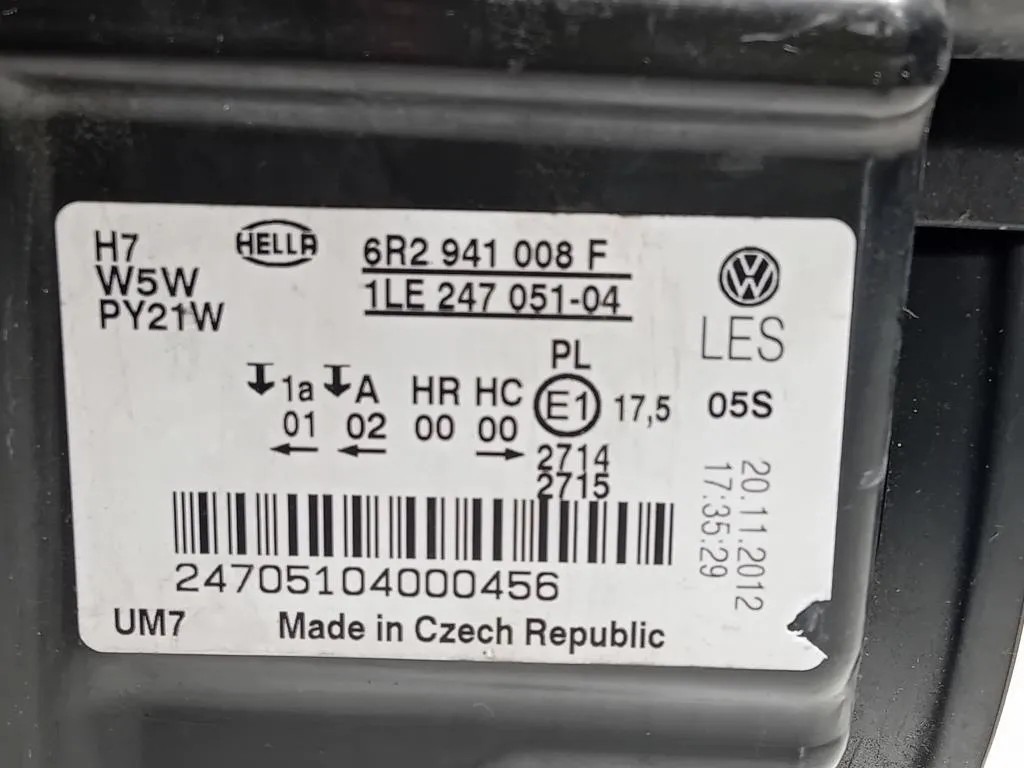 Proiettore ANT DX 6R2 941 008 F Volkswagen POLO V 2006