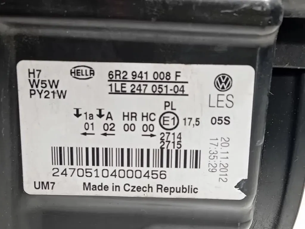 Proiettore ANT DX 6R2 941 008 F Volkswagen POLO V 2006