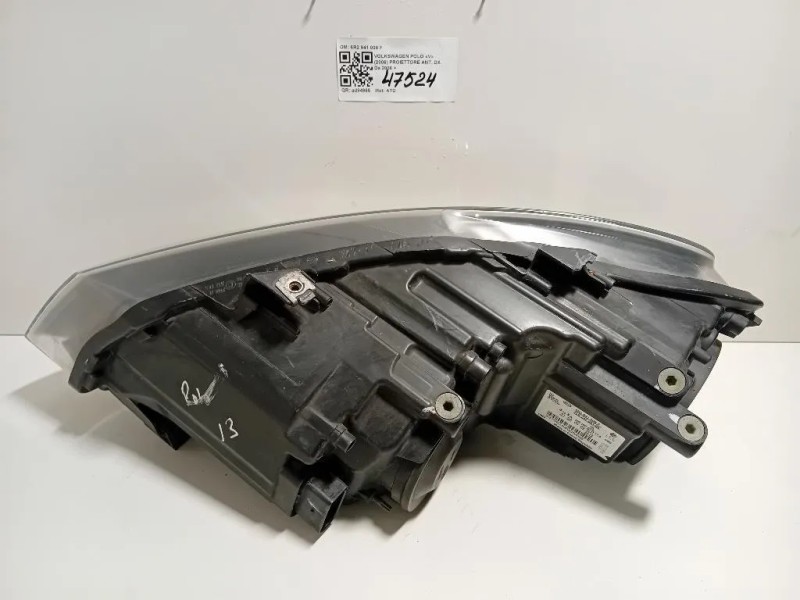 Proiettore ANT DX 6R2 941 008 F Volkswagen POLO V 2006