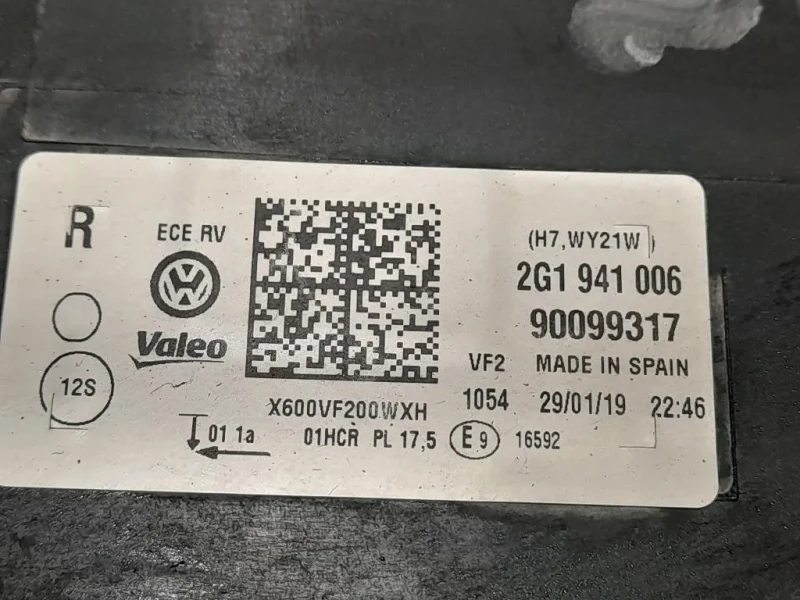 Proiettore ANT DX 2G1941006 Volkswagen POLO VI 2014