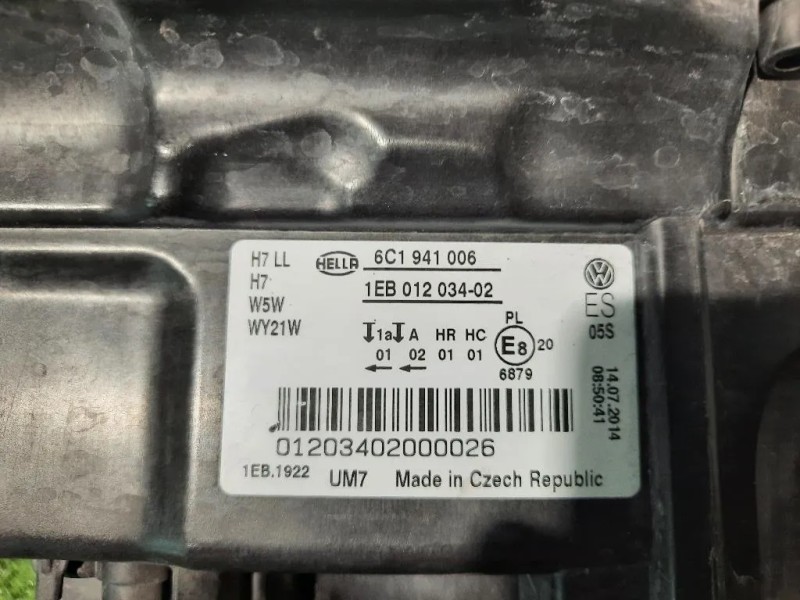 Proiettore ANT DX 6C1941006B Volkswagen POLO VI 2014