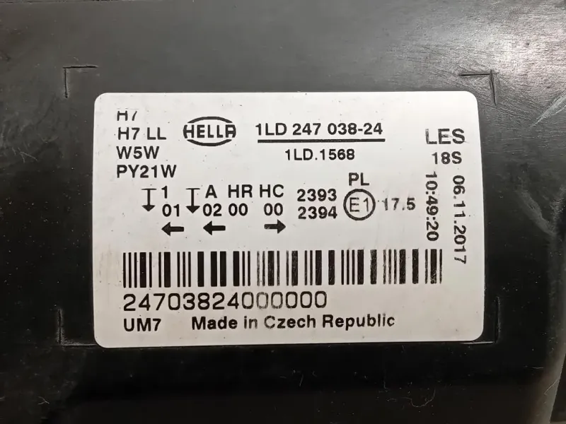 Proiettore ANT DX 1LD 247 038-24 Volkswagen Tiguan I 2011