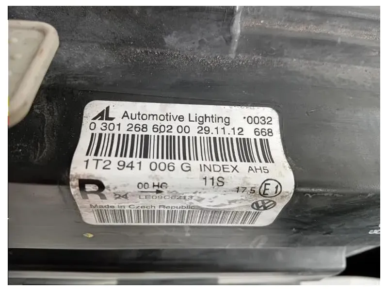 Proiettore ANT DX 1T2 941 006 G Volkswagen Touran III 2010