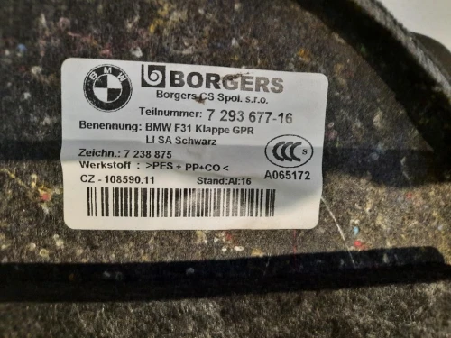 Tendina Parasole Deflettore Porta POST SX 51357260667 Bmw Serie 3 F31 Touring 2012