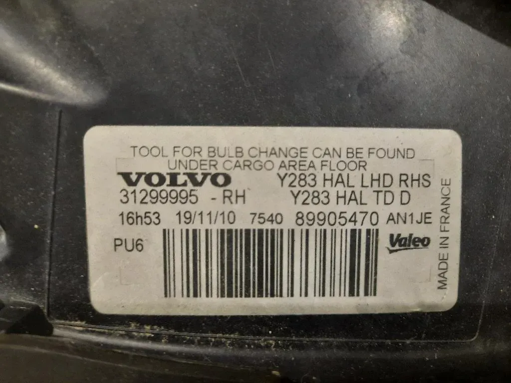 Proiettore ANT DX 31299995 Volvo S60 II 2010