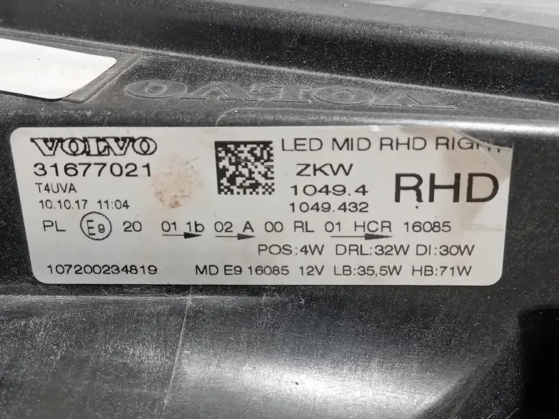Proiettore ANT DX 31677021 Volvo V40 II 2012