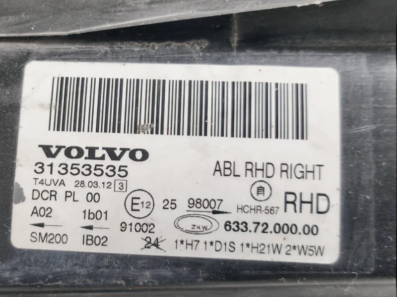 Proiettore ANT DX 31353535 Volvo XC70 III 2013