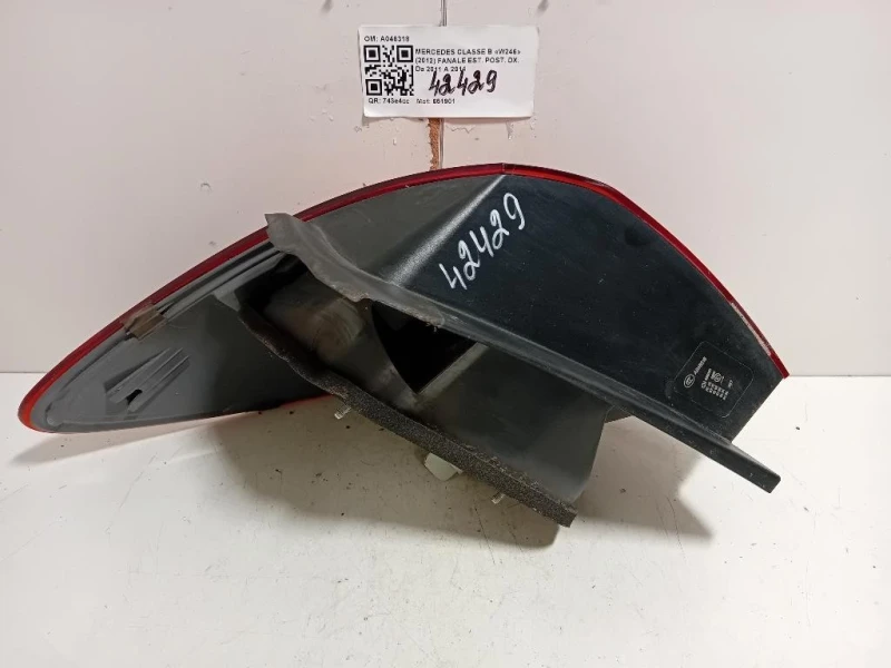 Fanale EST POST DX A046318 Mercedes Classe B W246 2012