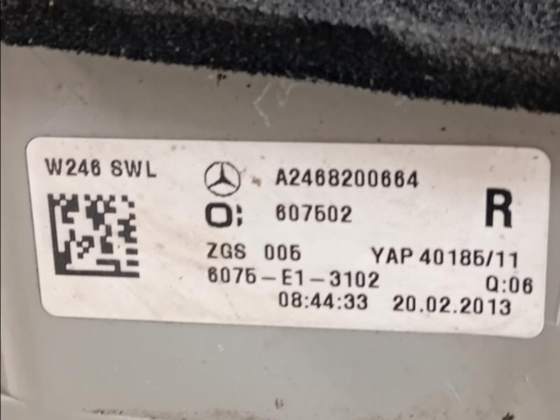 Fanale EST POST DX A2468200664 Mercedes Classe B W246 2012